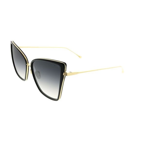 Dita Sunbird 21013 A-BLK-GLD Black 18K Gold Sunglasses Dark Grey Gradient AR - Picture 1 of 3
